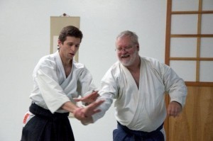 Advanced aikido black belts training